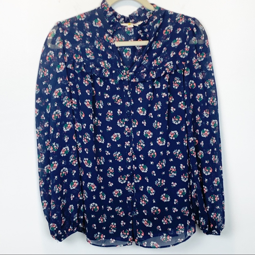 Boyden Sheer Button Up Blouse - image 1